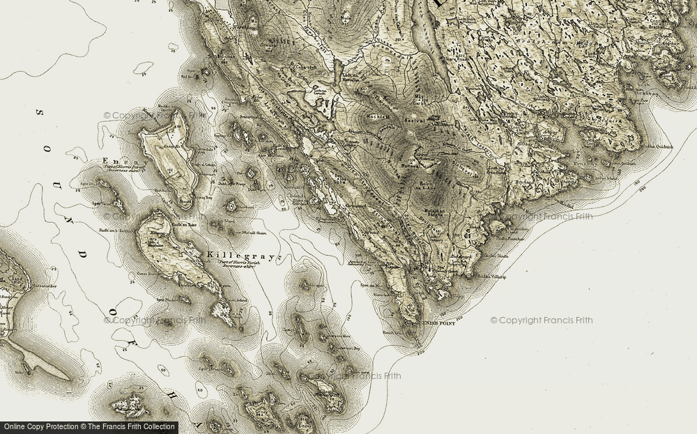 Old Map of Cairminis, 1908-1911 in 1908-1911