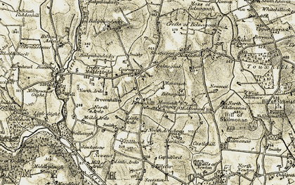 Old map of Asleid Ho in 1909-1910