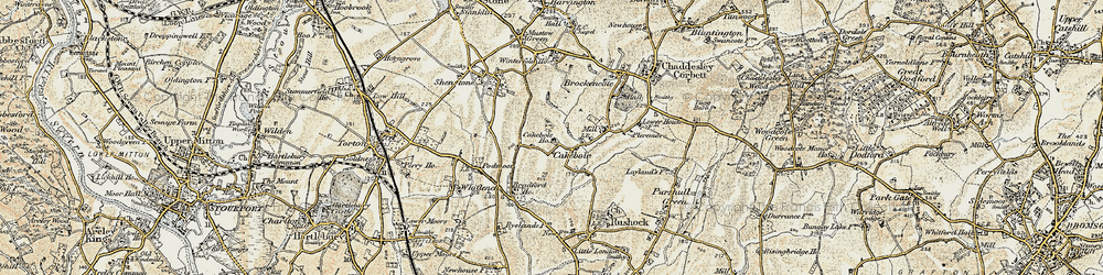Old map of Winterfold Ho in 1901-1902