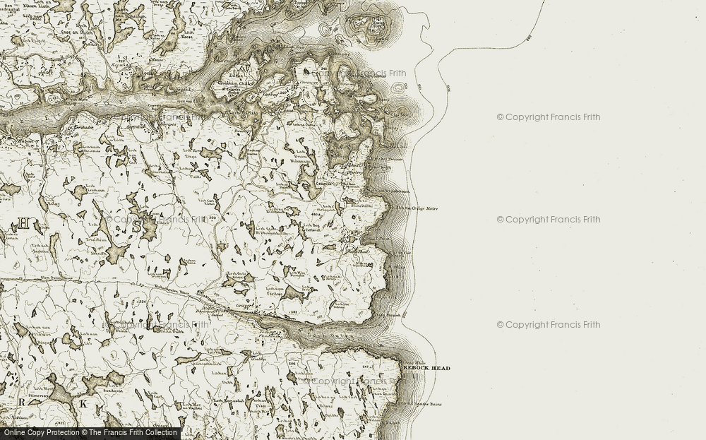 Old Map of Calbost, 1909-1911 in 1909-1911