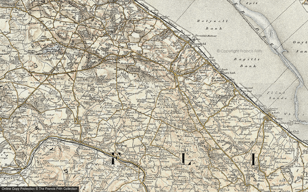 Old Map of Calcoed, 1902-1903 in 1902-1903