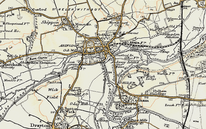 Old map of Caldecott in 1897-1899