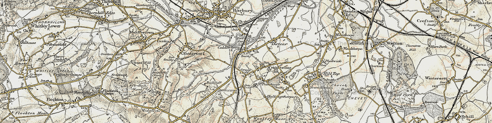 Old map of Calder Grove in 1903