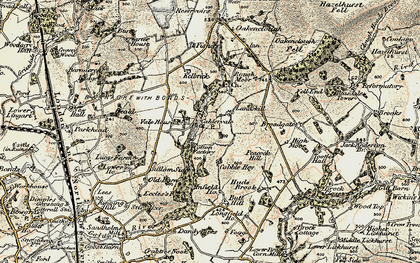Old map of Calder Vale in 1903-1904