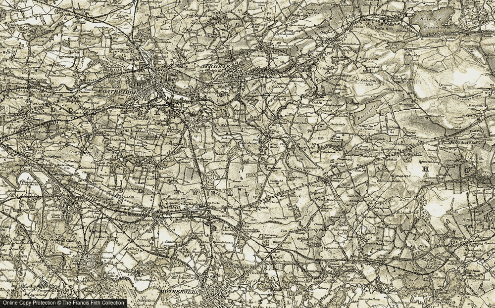 Old Map of Calderbank, 1904-1905 in 1904-1905