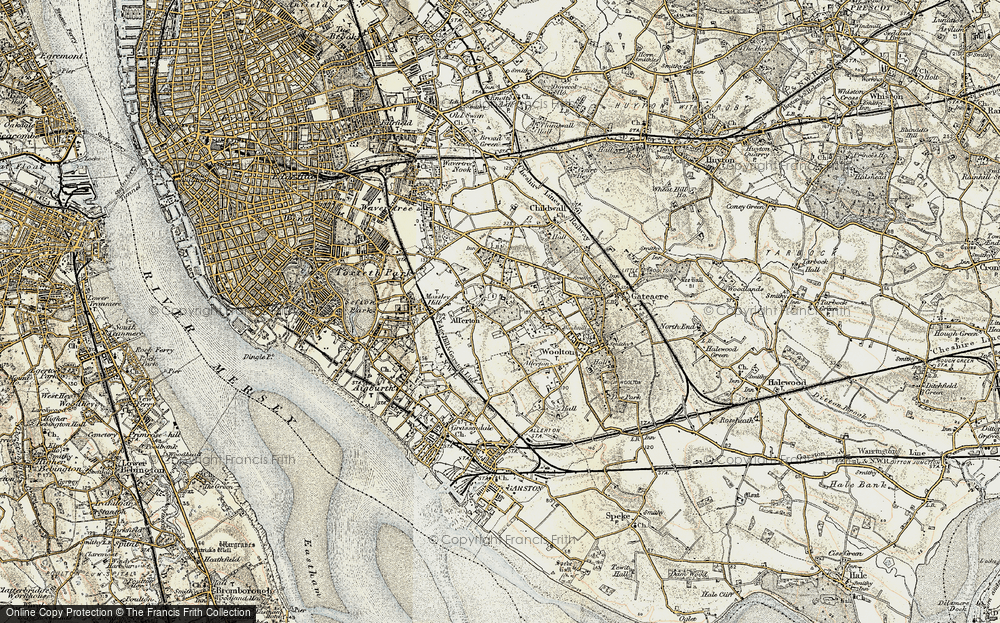 Old Map of Calderstones, 1902-1903 in 1902-1903