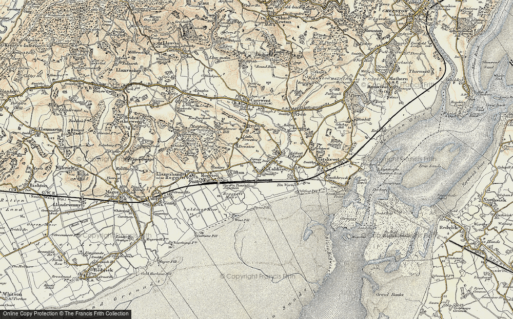 Old Map of Caldicot, 1899-1900 in 1899-1900