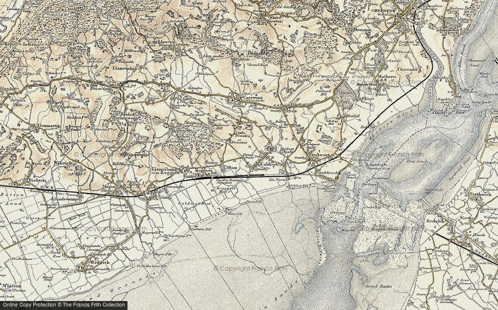 Historic Ordnance Survey Map of Caldicot, 1899-1900