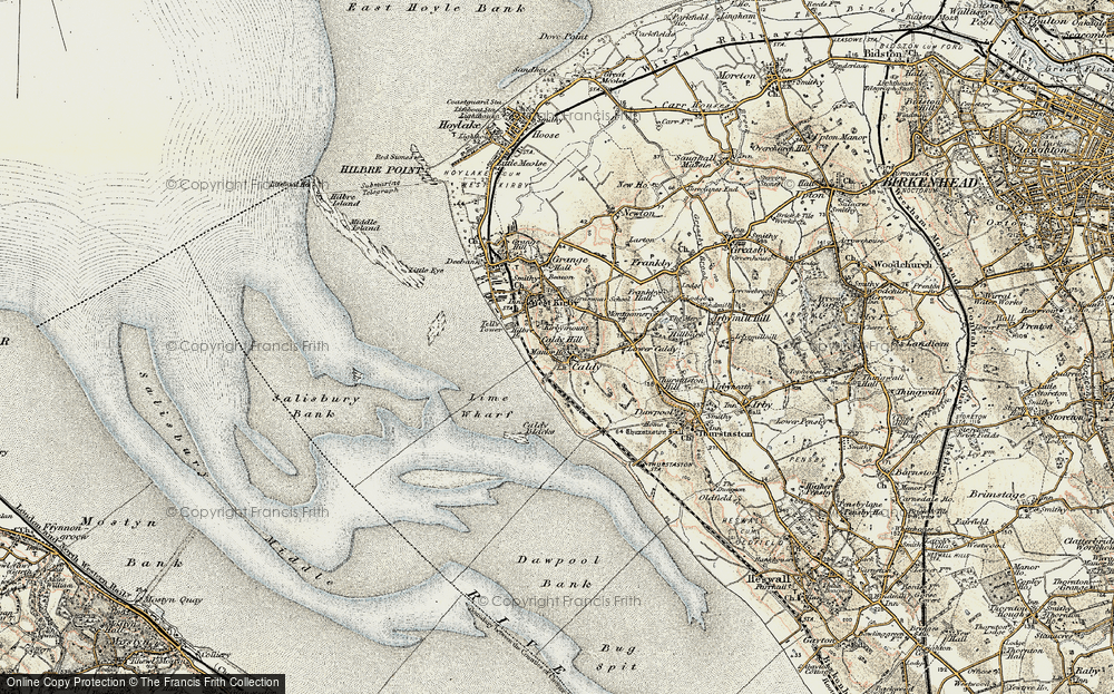 Old Map of Caldy, 1902-1903 in 1902-1903