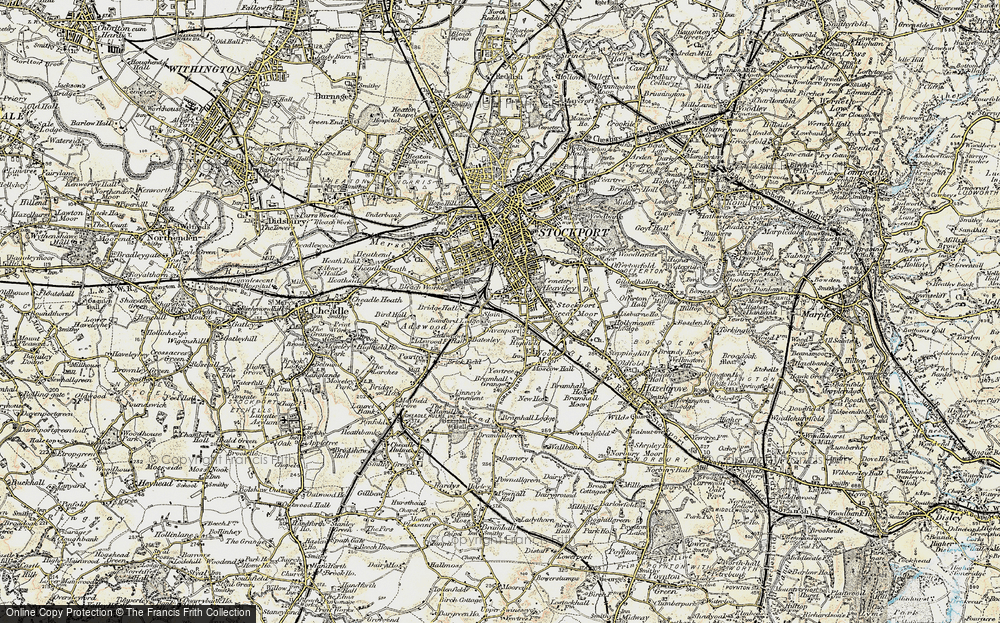 Old Map of Cale Green, 1903 in 1903