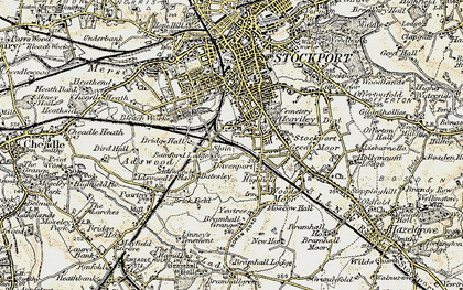 Old map of Cale Green in 1903
