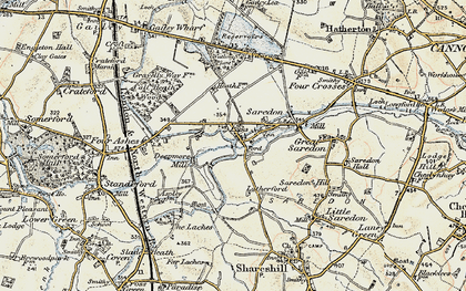 Old map of Calf Heath in 1902