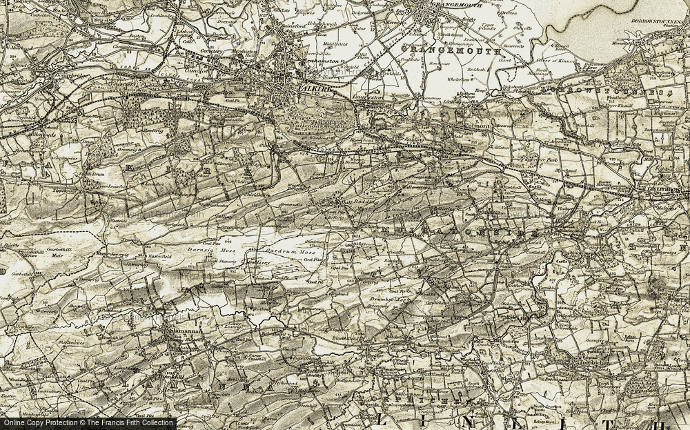 Old Map of Historic Map covering Blackrig in 1904-1906