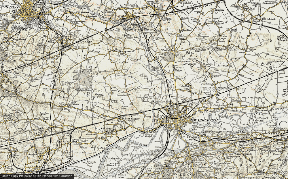 Old Map of Callands, 1903 in 1903