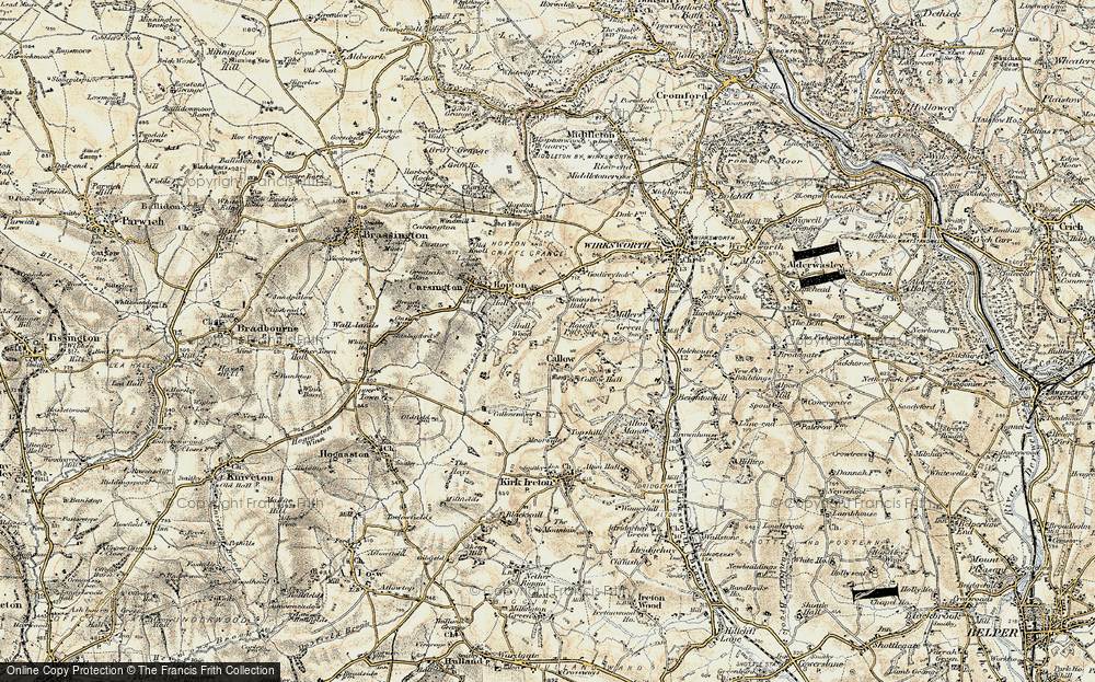 Old Map of Callow, 1902 in 1902