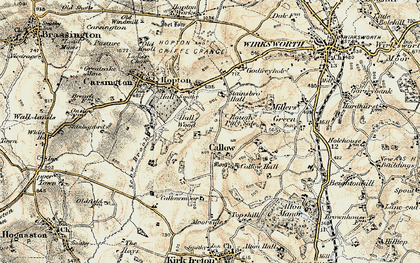 Old map of Callow in 1902