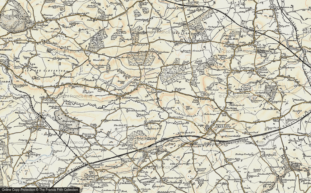 Old Map of Callow Hill, 1898-1899 in 1898-1899