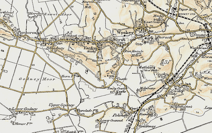 Old map of Ben Knowle Hill in 1899