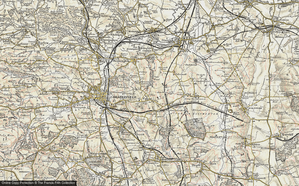 Old Map of Calow, 1902-1903 in 1902-1903