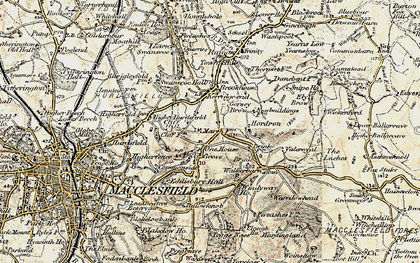 Old map of Calrofold in 1902-1903