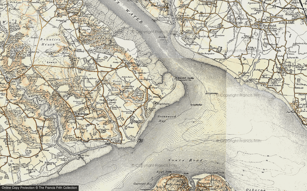 Old Map of Calshot, 1897-1909 in 1897-1909