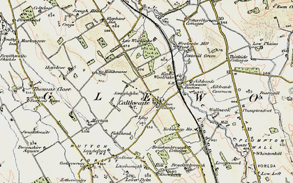 Old map of Wool Oaks Mill in 1901-1904