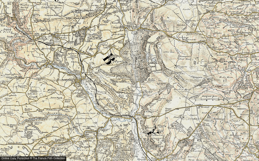 Old Map of Calton Lees, 1902-1903 in 1902-1903