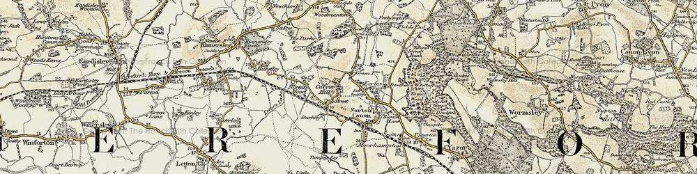 Old map of Darkley in 1900-1901