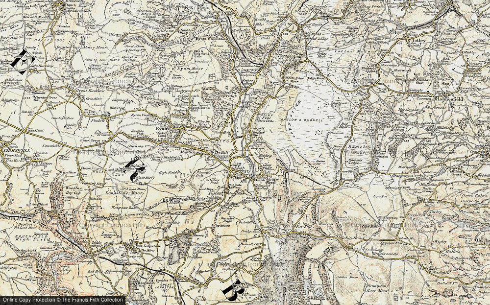 Old Map of Calver Sough, 1902-1903 in 1902-1903