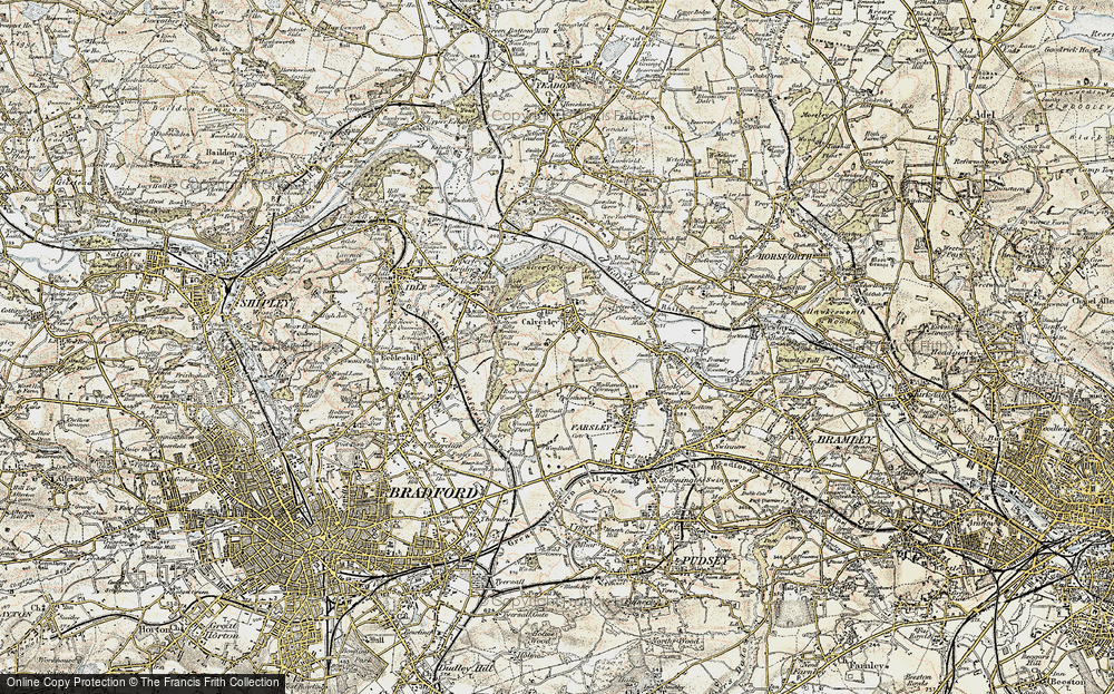 Old Map of Calverley, 1903-1904 in 1903-1904
