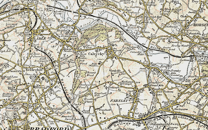 Old map of Calverley in 1903-1904