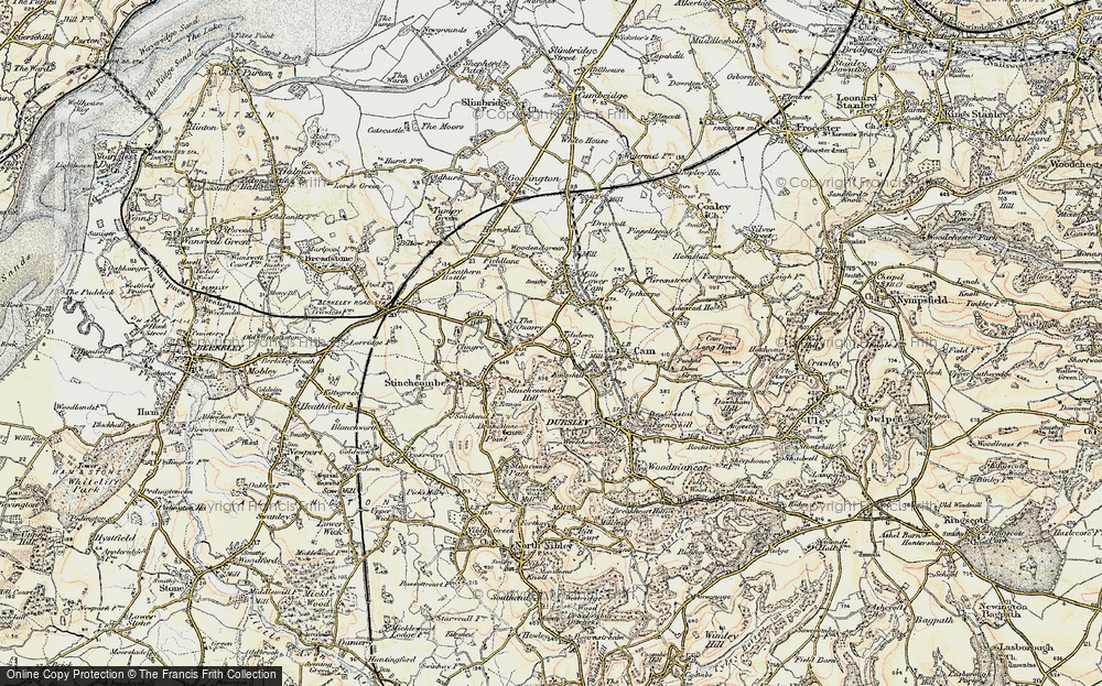 Old Map of Cam, 1898-1900 in 1898-1900