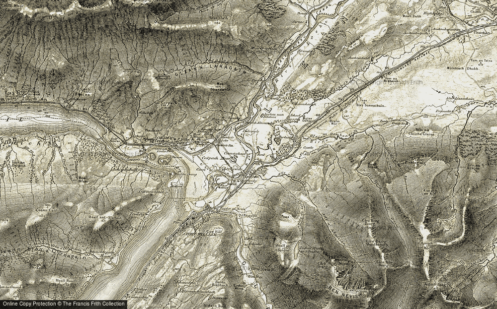 Old Map of Camaghael, 1906-1908 in 1906-1908
