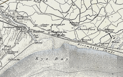 Old map of Camber in 1898