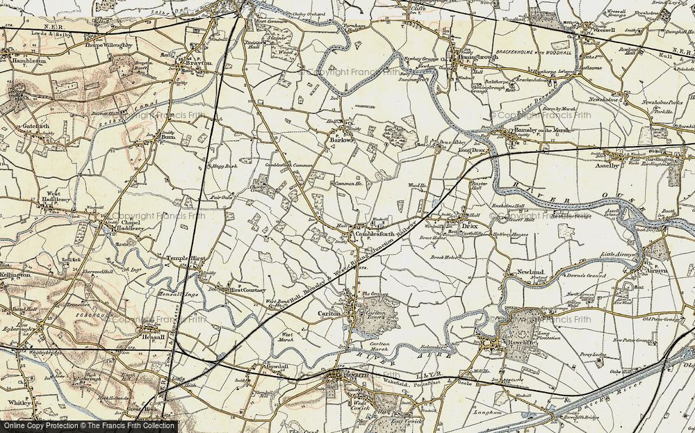 Old Map of Camblesforth, 1903 in 1903