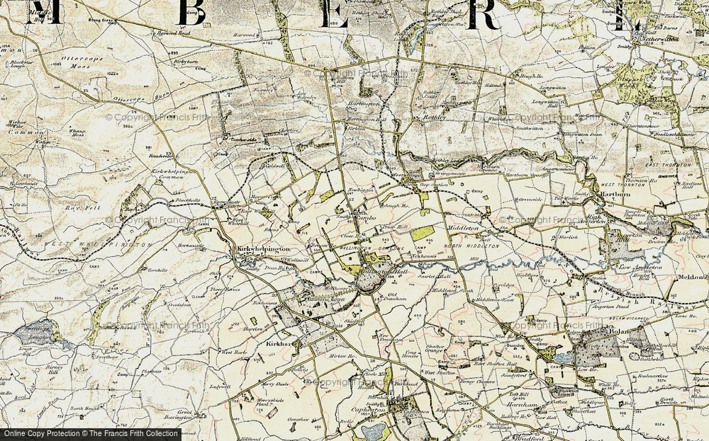 Old Map of Cambo, 1901-1903 in 1901-1903