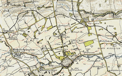 Old map of Cambo in 1901-1903