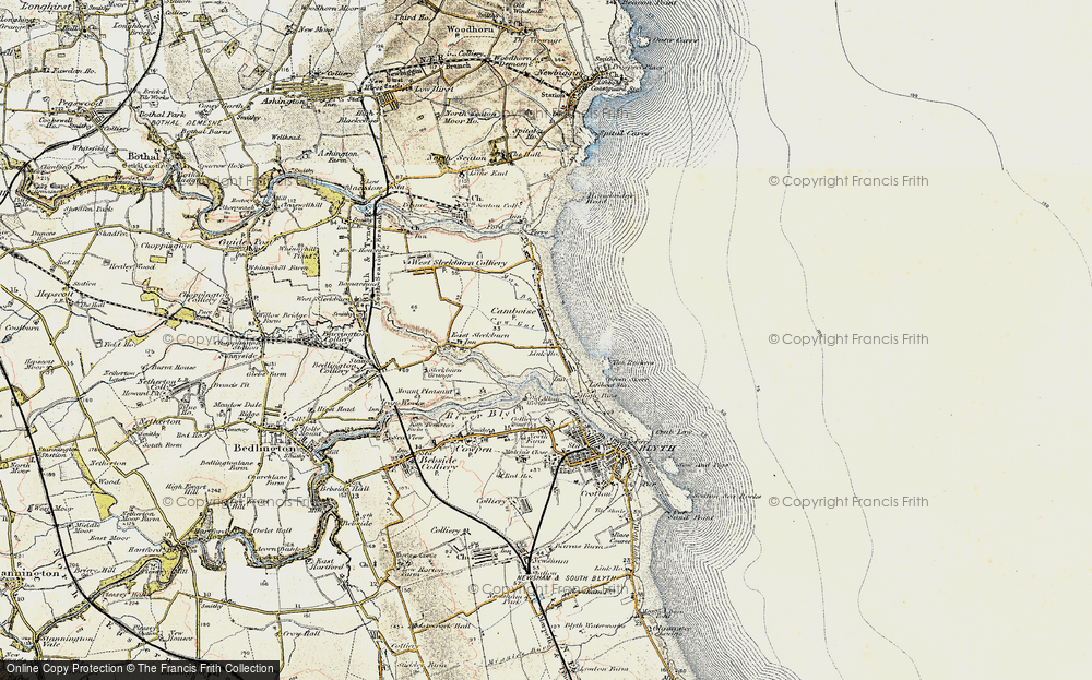 Old Map of Cambois, 1901-1903 in 1901-1903