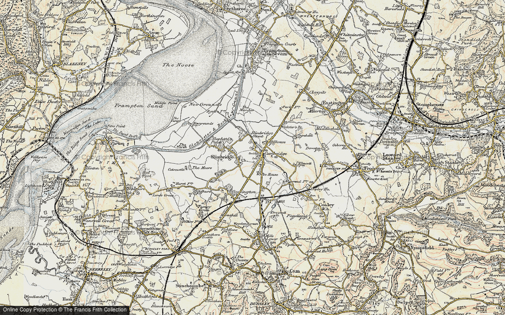 Old Map of Cambridge, 1898-1900 in 1898-1900