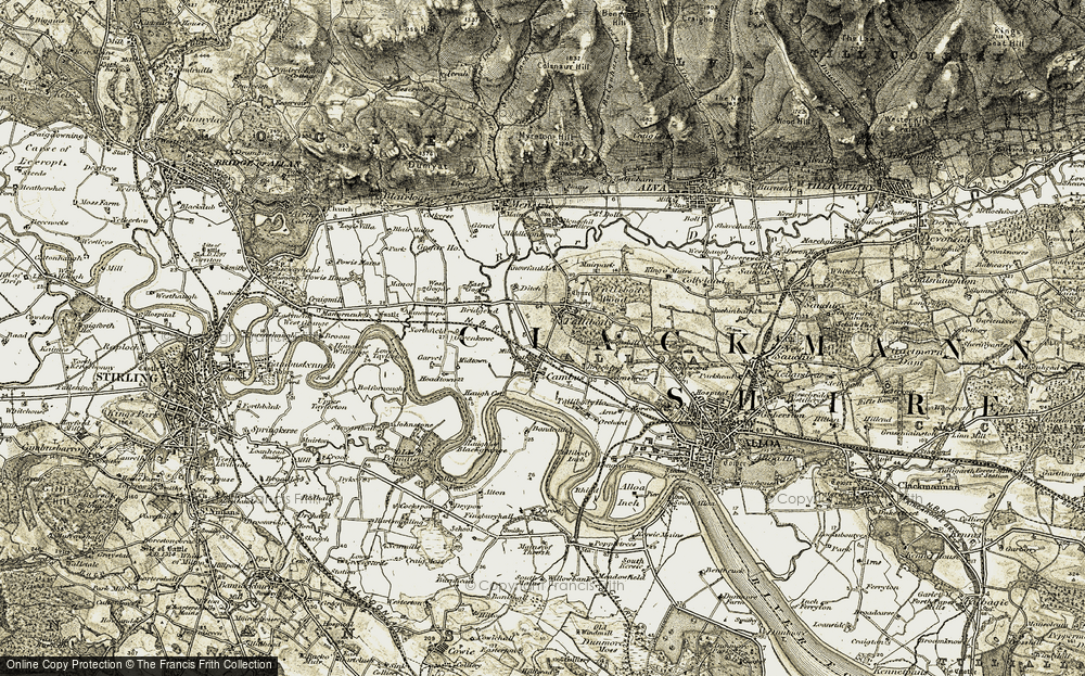 Old Map of Cambus, 1904-1907 in 1904-1907