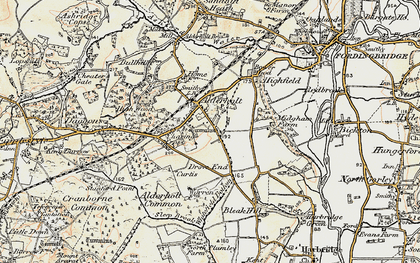 Old map of Camel Green in 1897-1909