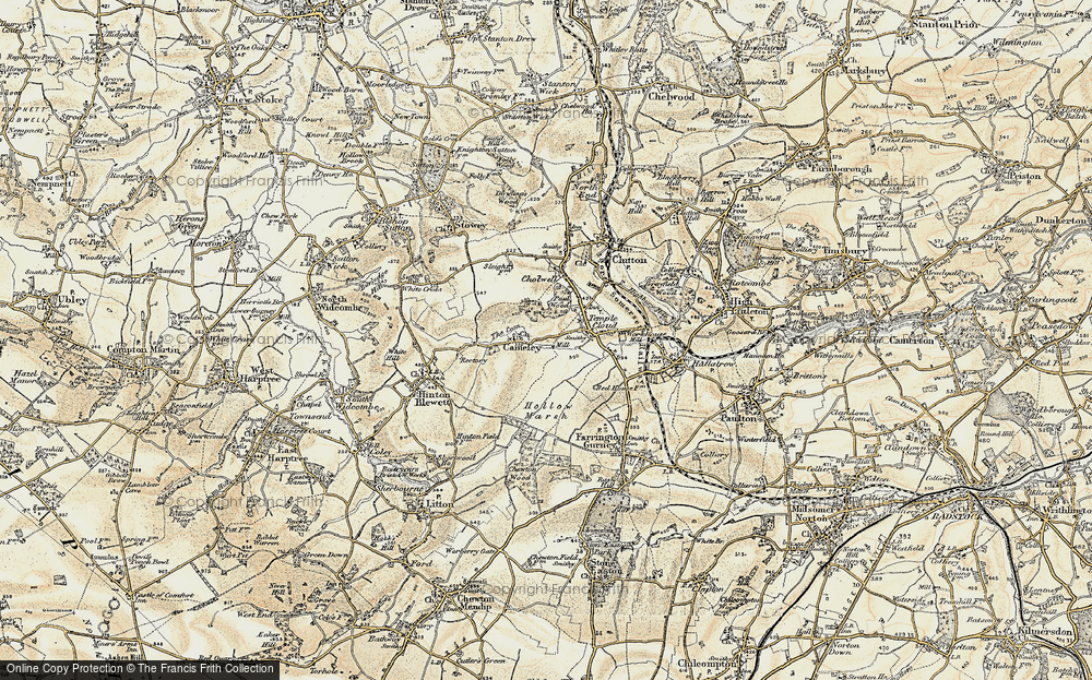 Old Map of Cameley, 1899 in 1899