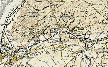 Old map of Camerton in 1901-1904