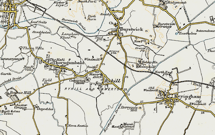 Old map of Camerton in 1903-1908