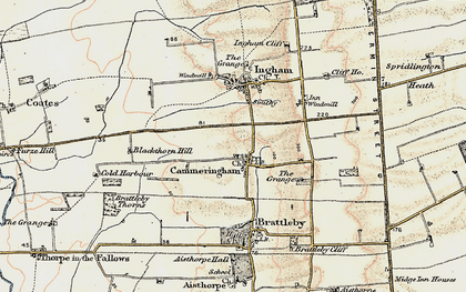 Old map of Cammeringham in 1902-1903