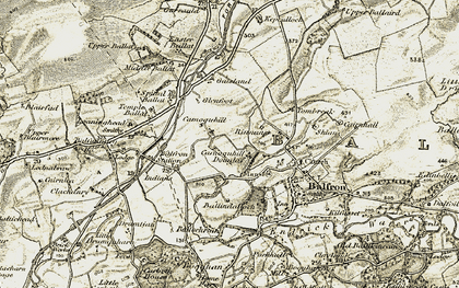 Old map of Tombrake in 1904-1907