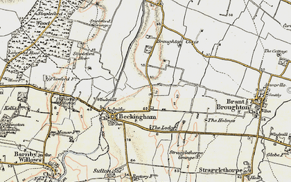 Old map of Broughton Clays in 1902-1903