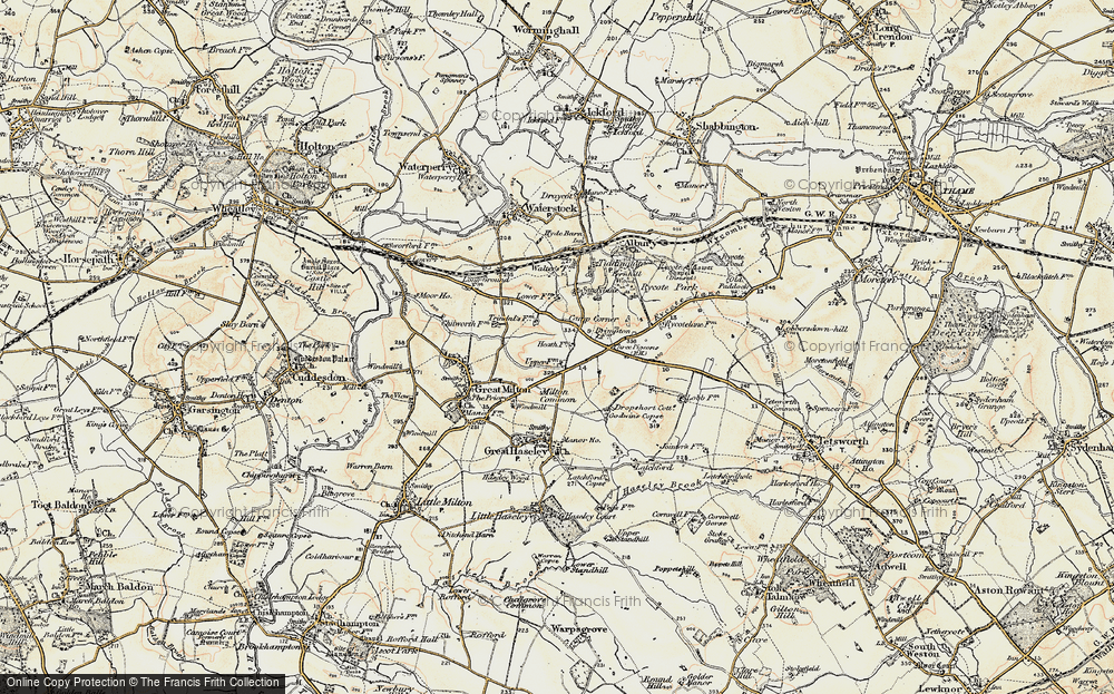 Old Map of Camp Corner, 1897-1899 in 1897-1899