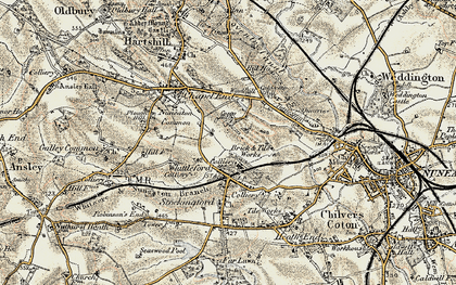 Old map of Camp Hill in 1901-1902