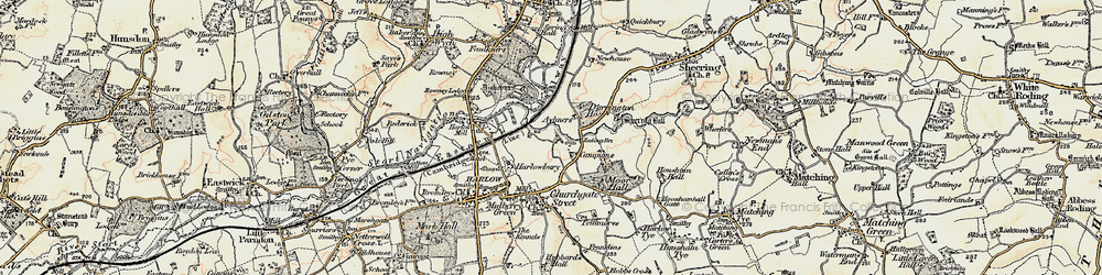 Old map of Campions in 1898